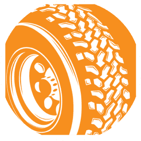 Dayton Freight app logo of an orange tire