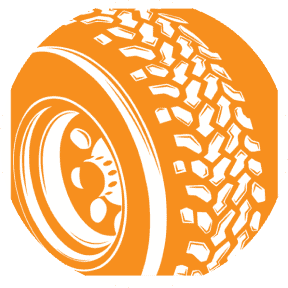Dayton Freight app logo of an orange tire