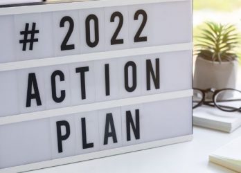 sign that says 2022 action plan