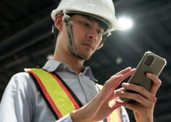 employee using their own personal device for workplace comms