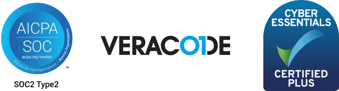 SOC 2 Type 2, Veracode, and cyber essentials accreditations