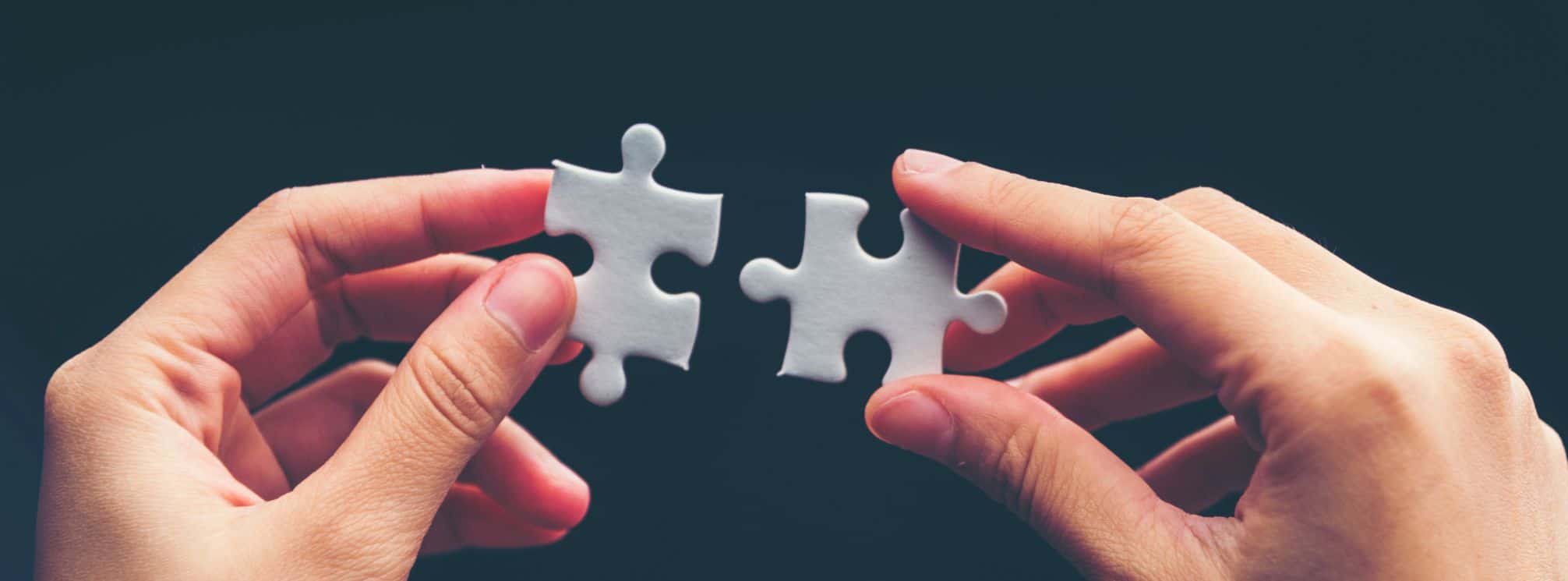 image of hands putting two puzzle pieces together to represent finding the right workforce solutions