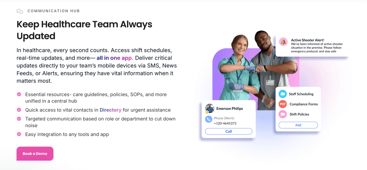 theEMPLOYEEapp Healthcare messaging app
